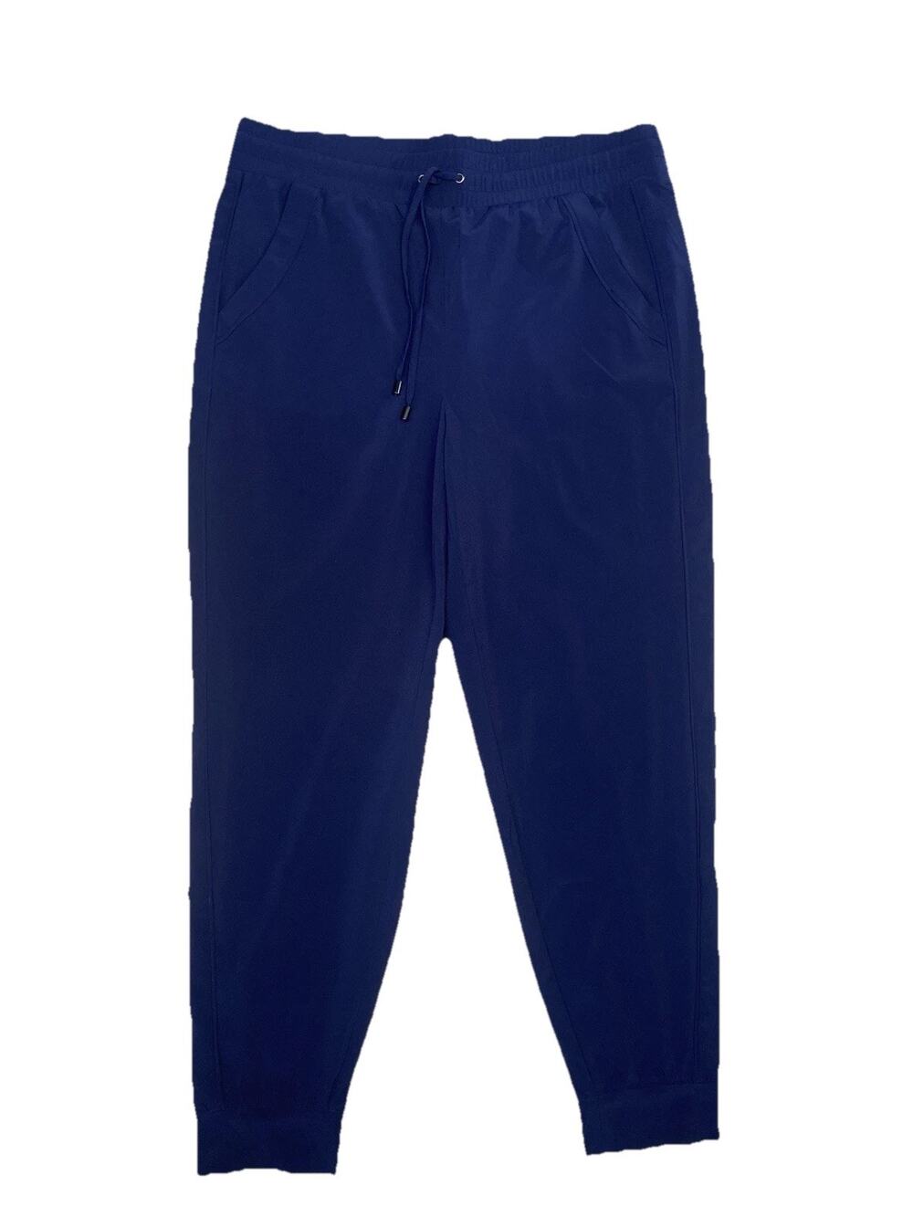Weekends By Chico Size 1 (US 8/10)Navy Blue Ankle Pull On Travel Commuter Pants